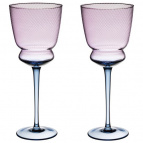 НАБОР БОКАЛОВ ДЛЯ ВИНА "TWIST & SHINE" PURPLE, 2 ШТ/380 МЛ