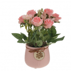 Цветочная композиция "Роза", L16 W16 H19,5 см