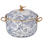 КАСТРЮЛЯ ЭМАЛИРОВАННАЯ LEFARD С КРЫШКОЙ, СЕРИЯ ROYAL GARDEN 4,8Л, ДИА.22СМ ПОДХОДИТ ДЛЯ ИНДУК.ПЛ