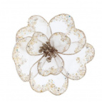 Цветок искусственный "Магнолия" (на клипсе), L15 W15 H8 см