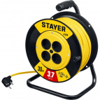 STAYER S-225 ПВС 2х2.5 30м 3750Вт, Силовой удлинитель на катушке (55070-30)