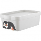 Ящик для хранения Keeplex Happy 6 л 32х21,1х11 см Penguin
