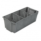 Органайзер "Лофт" прямоугольный с перегородками 3л 297х130х96 (серый)