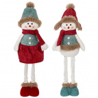 Игрушка набивная "Снеговик", L23 W13 H62 см (полка 41 см.), 2в.