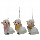 Фигурка декоративная подвесная "Овечка", 3в., L5,5 W3 H5,5