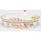 МЭРИДИТ, паштетница 150мм 190мл с/крышкой, NEW BONE CHINA, цветная упаковка
