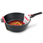 Сотейник а/пр литой 26см съемн/руч индукция Гранит ТМ НМП