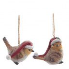 Фигурка декоративная подвесная "Птичка",   L6,5 W3,5 H6 см, 2в.