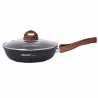 Сковорода а/пр литая 24см съемн/руч стекл/кр Granit ultra original ТМ KUKMARA