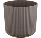 Кашпо ВЕЛЬВЕТ D160мм 2,5л с пристегнутым поддоном французcкий серый
