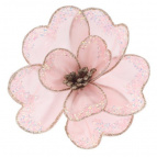 Цветок искусственный "Магнолия" (на клипсе), L16 W16 H8 см