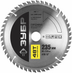 Диск пильный ЗУБР "ПРОФИ" "Чистый рез" по дереву, 48Т, 235х30мм