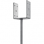 ЗУБР ОС-U 101 х 120 х 60 мм, U-образное основание столба (310286-100)