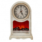 Часы настольные декоративные, L24,5 W13,5 H40 см, (подсветка, USB, 3xLR14 не прилаг.)