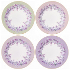 НАБОР ТАРЕЛОК ЗАКУСОЧНЫХ LEFARD  "LILAC" 4 ШТ. 20,5 СМ МИКС (КОР=12НАБ.)
