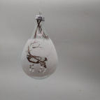 Украшение новогоднее "Шар", L7 W7 H13 см   Стеклянный