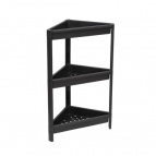 Этажерка VIKEA угловая 3-х ярусная (черная)