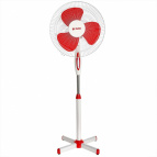 Вентилятор напольный DELTA DL-005N, белый с красным,  min=4 шт  (4)