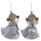 Фигурка декоративная подвесная  "Ангел", L5 W4,5 H7,5, 2в.