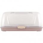 Хлебница Sugar&Spice Barberry с защелками и ручкой 35x20x16см латте