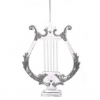 Новогоднее украшение Лира, 10.5x0.5x13.5 см