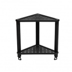 Полка VIKEA угловая подвесная 2-х ярусная (черный)