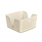 Салфетница "Лофт" 15 см квадратная (слон.кость)