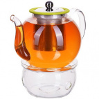 29346 Чайник стекло 1200мл+ подогрев,сито МВ