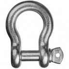 Скоба такелажная омегообразная, 1 1/8" (28.6 мм), 1 шт, палец 32 мм, 9.5 тн, оцинкованная, ЗУБР