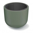DBML300-2411U Кашпо MILLY d30 h25,7см 10/14л зеленый (pine green) с вкладышем (ш/к 2765)