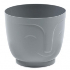 196 Кашпо АТЕНА Ø14см, выс.12см 1,4л серый (szary)