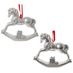 Фигурка декоративная подвесная "Лошадка-качалка",  L10 W2,5 H8,5 см, 2в.