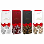 Пакет подарочный (бумага, плотность 210г/м2, блок  12шт), L12 W9 H35 см, 4в.