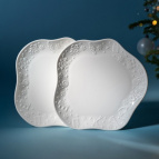 НАБОР ФИГУРНЫХ ТАРЕЛОК ЗАКУСОЧНЫХ LEFARD "NUTCRACKER" 2 ШТ. 20,5*2 СМ (КОР=16НАБ.)