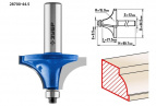 Фреза кромочная калевочная №1, D= 44,5мм, рабочая длина-21,5мм, радиус-15,9мм, хв.-12мм, d-9,5мм, ЗУБР Профессионал