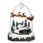 Фигурка декоративная "Рождество" (4 мелодии, подсветка, движение, 3xAA, не прилаг., USB), L21 W13 H3