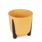 Кашпо на ножках "Жардин" 9л (с дренажной вставкой) (горчичный)