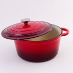 40621 Кастрюля чугун 3,8 л эмаль/покрытие красная MB (х2)