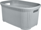 Корзина для хранения Plast Team Melange 35л 530х356х255 мм серый шторм