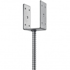 ЗУБР ОС-U 81 х 120 х 60 мм, U-образное основание столба (310286-080)