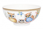 Салатник 15*15*7 см. 700 мл. "Совушки" NEW BONE CHINA