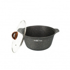 Кастрюля а/пр литая 3,0л стекл/кр Granit ultra original индукция ТМ KUKMARA