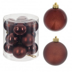 Украшение новогоднее "Шар", набор из 12-ти шт, L4 W4 H5 см Полимерный материал