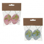 Изделие декоративное "Яйцо пасхальное", набор из 2-х шт., L10 W2 H12 см, 2в.