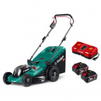 ЗУБР газонокосилка аккумуляторная бесщеточная 40 В (2x20В), 460 мм, 2 АКБ LMS (4 Ач) (ГКЛ-4046-42)