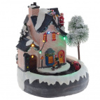 Фигурка декоративная "Рождество" (4 мелодии, подсветка, движение, 3xAA, не прилаг., USB), L19 W18 H2