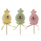 Изделие декоративное (вставка) "Яйцо" (блок 12 шт) (6*5*8), L6 W5 H25 см, 3в.