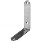 Уголок мебельный узкий УМ-1.5, 75х75х17 х 1.5мм, белый цинк, ЗУБР