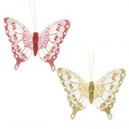 Фигурка декоративная "Бабочка", L19 W19,5 H5 см, 2в.