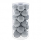 Украшение новогоднее "Шар", набор из 24 шт, D6 см Полимерный материал